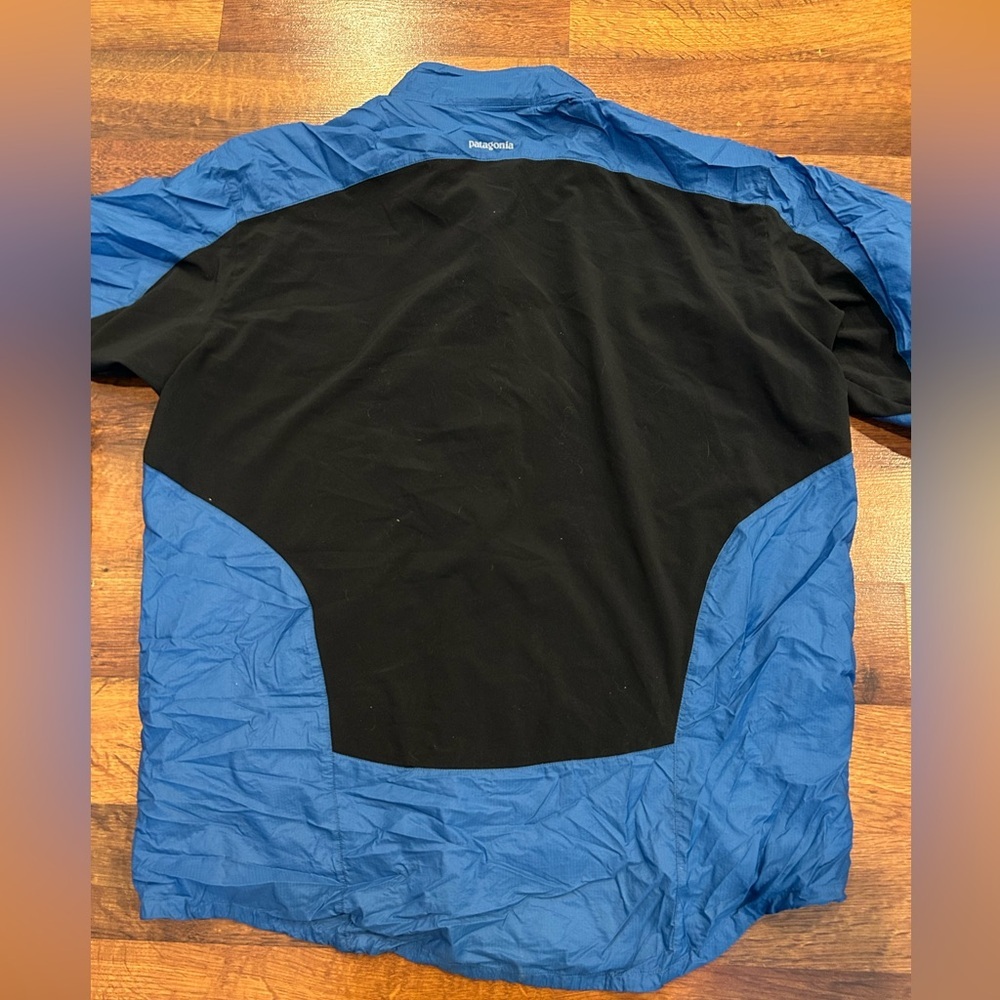 Patagonia Men's Nine Trails Jacket Blue Black Size XL Lightweight Packable - Picture 7 of 9